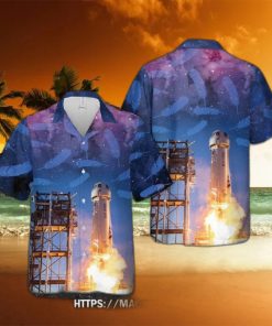 New Shepard Blue Origin Hawaiian Shirt