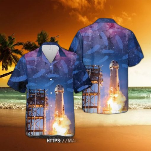 New Shepard Blue Origin Hawaiian Shirt