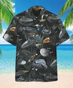 New Star Trek Hawaiian Shirt Space Ships Mens Star Trek Hawaiian Shirt