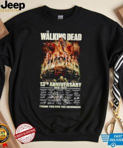 New The Walking Dead 13th anniversary 2010 2023 thank you for the memories shirt