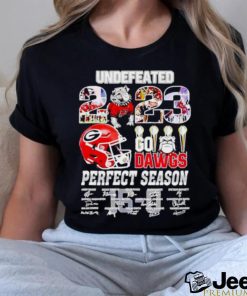 New Undefeated 2023 Go Dowgs Perfect Season Georgia Bulldogs Fan Shirt