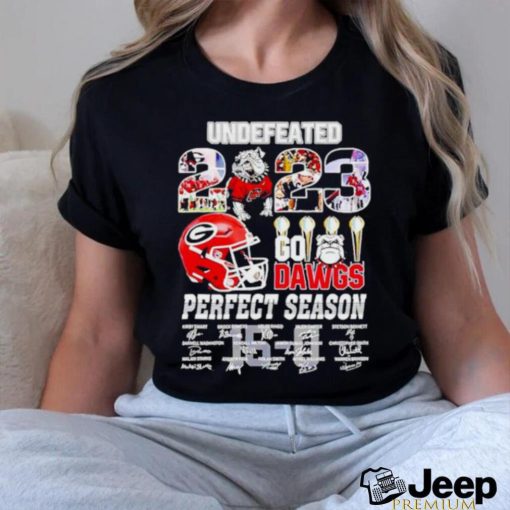 New Undefeated 2023 Go Dowgs Perfect Season Georgia Bulldogs Fan Shirt