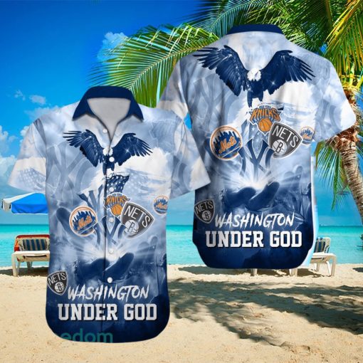 New York City Sport Teams Beach Lover Gift Aloha Hawaiian Shirt For Men And Women