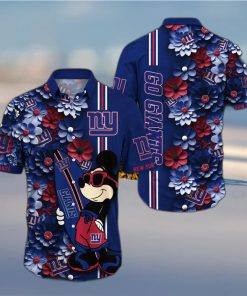 New York Giants Aloha Mick Pattern Hawaiian Shirt For Fans