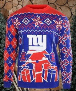 New York Giants Big Gift Parttern Ugly Christmas Sweaters