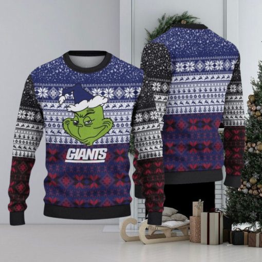New York Giants Christmas Grinch Limited Edition Unisex Ugly Sweater