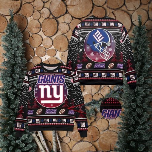 New York Giants Fans Ugly Christmas Sweater Xmas 3D Printed Christmas Sweater Gift