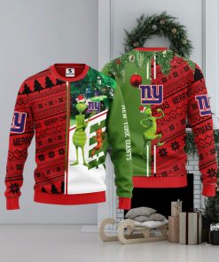 New York Giants Grinch & Scooby Doo Christmas Ugly Sweater 1