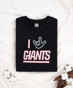 New York Giants Homage The NFL ASL Collection by Love Sign Tri Blend T Shirt