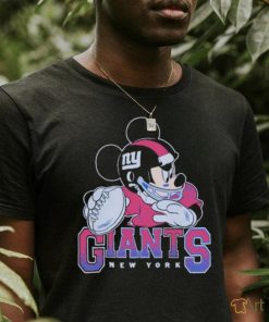 New York Giants Junk Food Scarlet Disney Mickey QB T Shirt