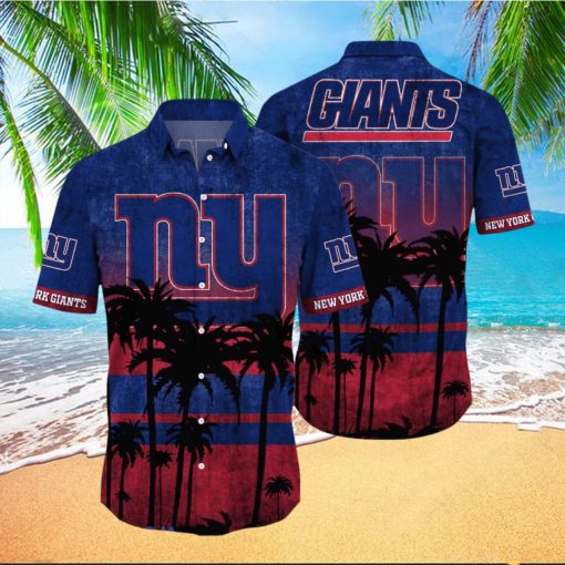 New York Giants Logo Coconut Tropical Hawaiian Shirt Beach Gift For Fans