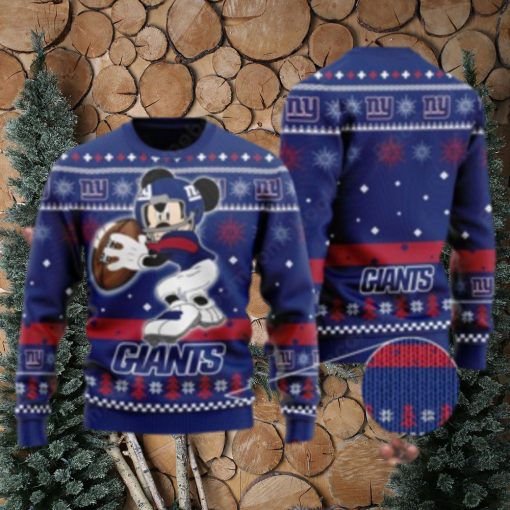 New York Giants Mickey Mouse Ugly Christmas Sweater