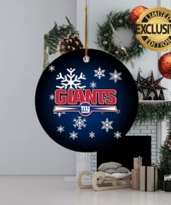 New York Giants NFL Custom Name 2023 Holiday Gifts Christmas Decorations Ornament