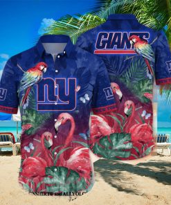 New York Giants NFL Floral Unisex All Over Print Hawaiian Shirt