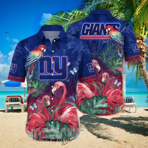 New York Giants NFL Floral Unisex All Over Print Hawaiian Shirt