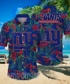 New York Giants NFL Flower Full Printing 3D Hawaiian Shirt