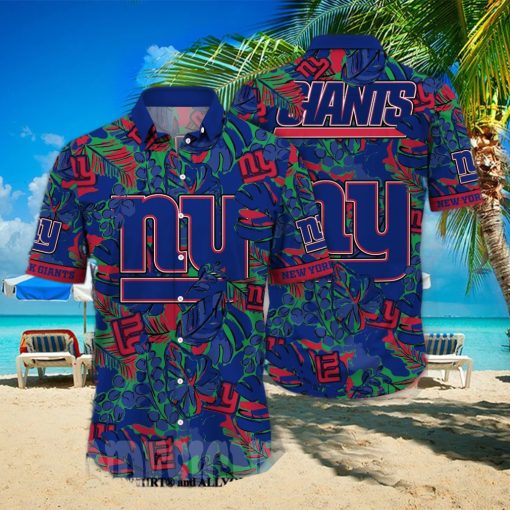 New York Giants NFL Flower Full Printing 3D Hawaiian Shirt