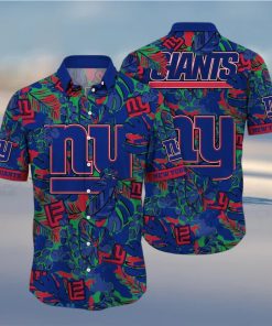 New York Giants NFL Flower Hawaiian Shirt