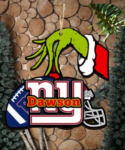 New York Giants NFL Grinch Personalized Ornament SP121023120ID03