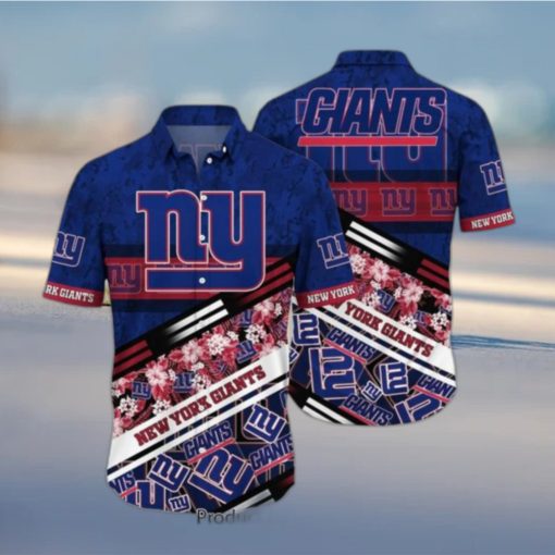New York Giants NFL Hawaiian Shirt Graphic Tropical Pattern 3D Printed Beach Shirt Summer Gift For Fans Hot Trend 2023