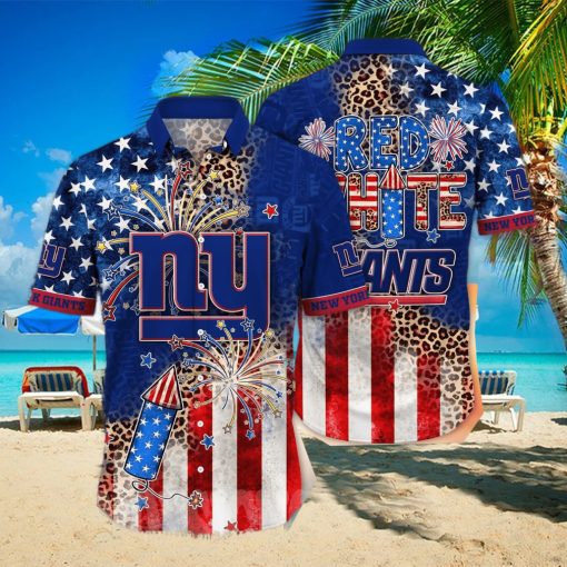 New York Giants NFL Independence Day All Over Print Hawaiian Shirt