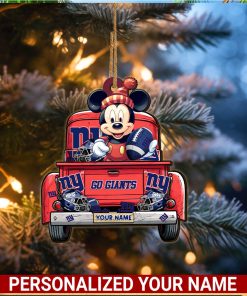 New York Giants NFL Mickey Ornament Personalized Your Name SP12102354ID05