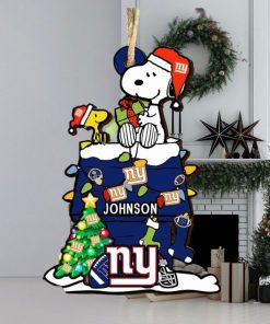 New York Giants NFL Snoopy Ornament Personalized Christmas 2023 Holidays