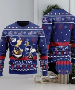 New York Giants Peanuts Snoopy Ugly Christmas Sweater