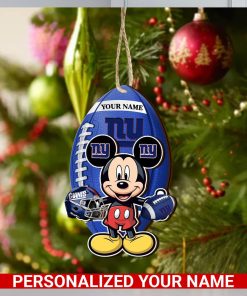 New York Giants Personalized Your Name Mickey Mouse And NFL Team Ornament SP161023183ID03