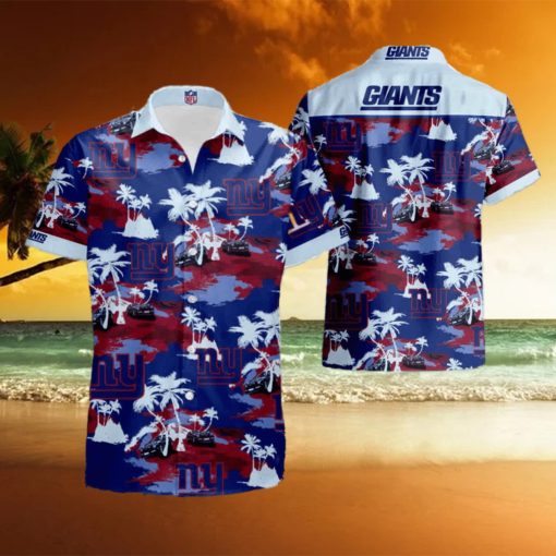 New York Giants Tropical Beach Hawaiian Shirt