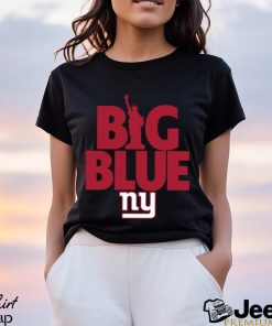 New York Giants big blue American foolball logo shirt