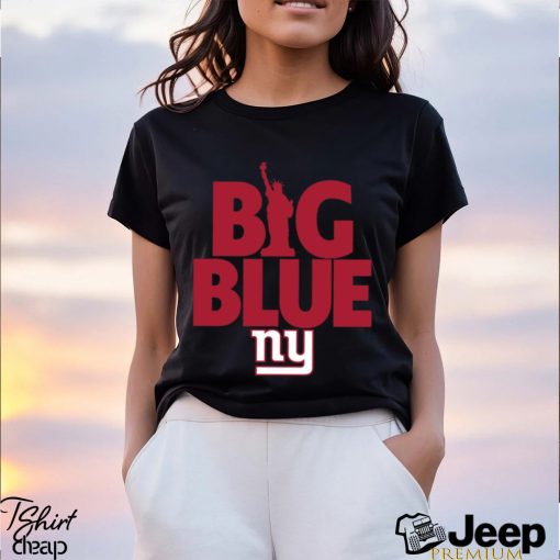 New York Giants big blue American foolball logo shirt