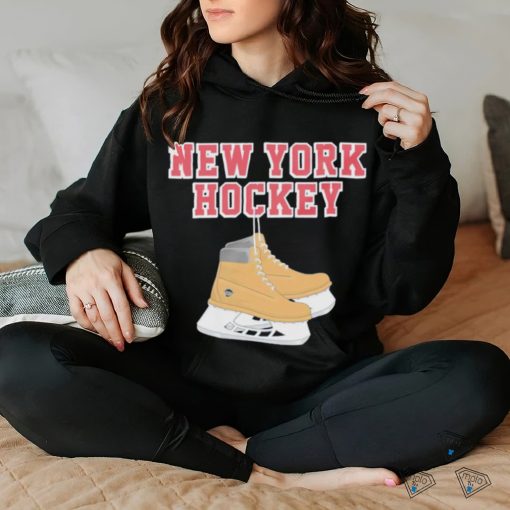 New York Hockey skates shirt