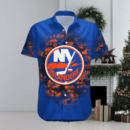 New York Islanders Aloha Shirt Apparel, Vintage Camo Hawaiian Style