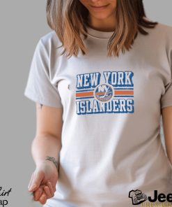 New York Islanders Champion Tri Blend Dual Stripe Long Sleeve T Shirt