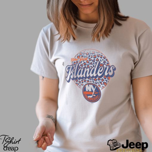 New York Islanders Leopard Print Long Sleeve T Shirt