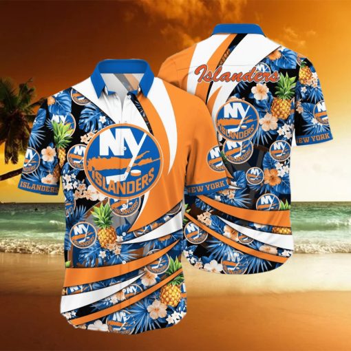 New York Islanders NHL Flower Hawaiian Shirt Style Gift For Men Women Fans