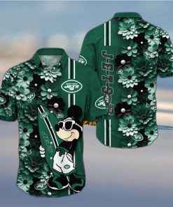 New York Jets Aloha Mick Pattern Hawaiian Shirt For Fans