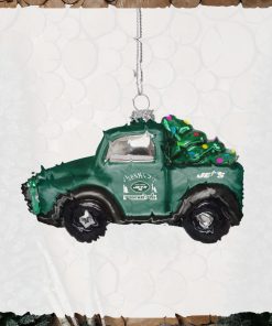 New York Jets Blown Glass Truck Ornament