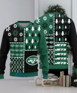 New York Jets Christmas Pattern Ugly Christmas Sweater Christmas Gift aUU