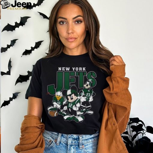 New York Jets Football Mickey Donald Duck And Goofy Football Team T Shirt