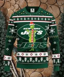 New York Jets Funny Grinch Xmas Ugly Christmas Sweater Best Christmas Gift Ideas
