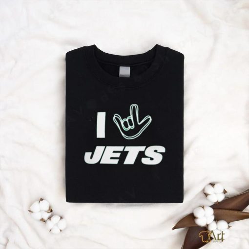 New York Jets Homage The NFL ASL Collection by Love Sign Tri Blend T Shirt