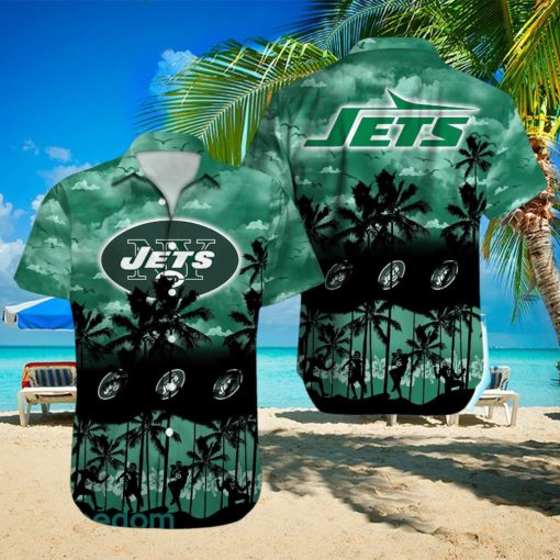 New York Jets NFL All Over printed 3D Beach Lover Gift Aloha Hawaiian Shirt