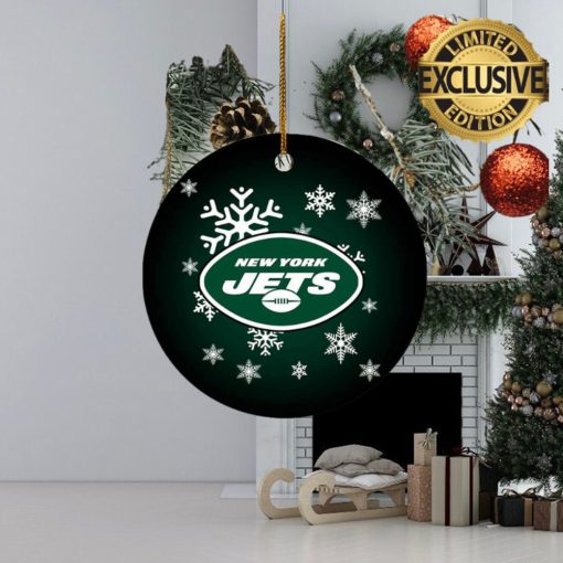 New York Jets NFL Custom Name 2023 Holiday Gifts Christmas Decorations Ornament