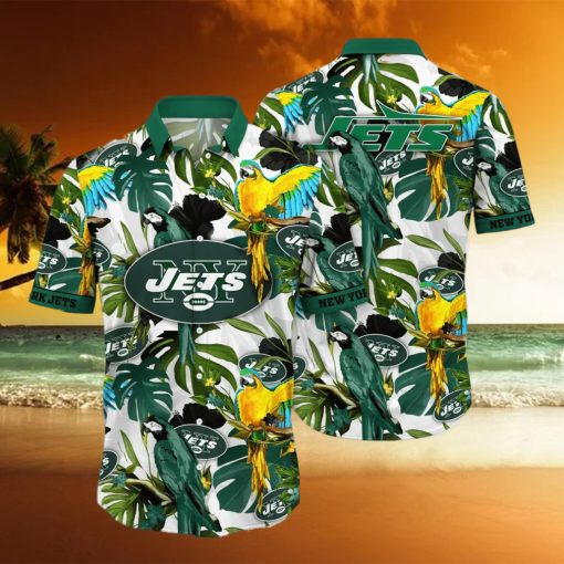 New York Jets NFL Flower Hawaiian Shirt Great Gift For Fans