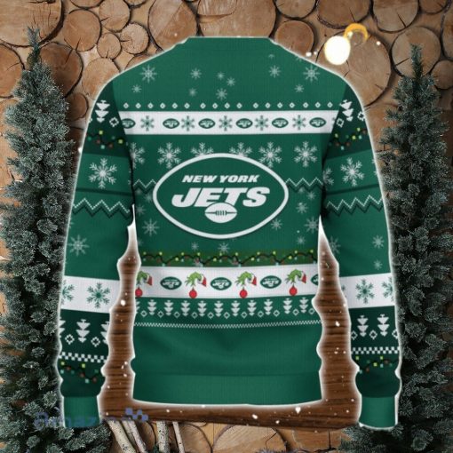 New York Jets NFL Grinch Hand Funny Christmas Gift Ugly Christmas Sweater Gift Ideas For Fans