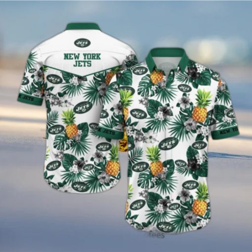 New York Jets NFL Hawaiian Shirt Tropical Pattern Graphic Hawaii Shirt For Fan Ever Hot Trend 2023