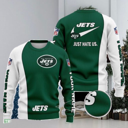 New York Jets NFL Just Hate Us Personalized For Fans Sweater New