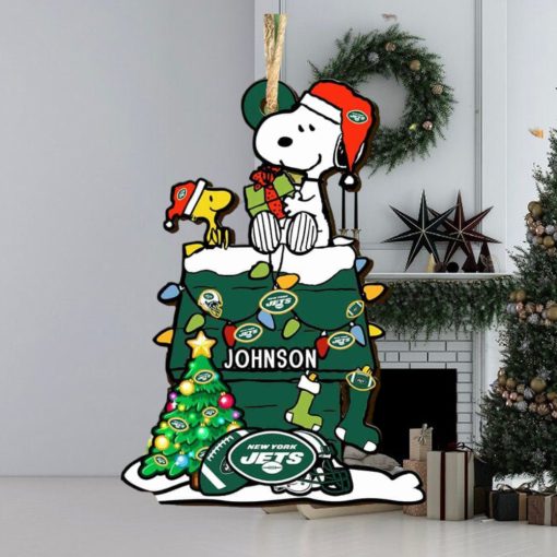 New York Jets NFL Snoopy Ornament Personalized Christmas 2023 Holidays